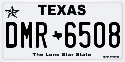 TX license plate DMR6508