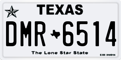 TX license plate DMR6514