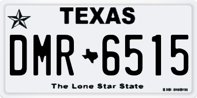TX license plate DMR6515