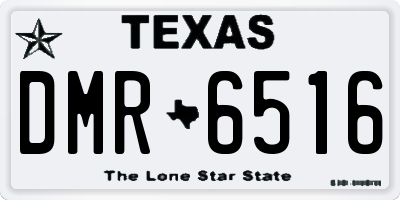 TX license plate DMR6516