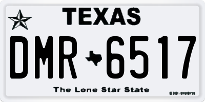 TX license plate DMR6517