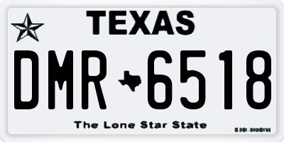 TX license plate DMR6518