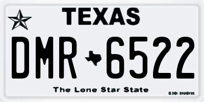 TX license plate DMR6522