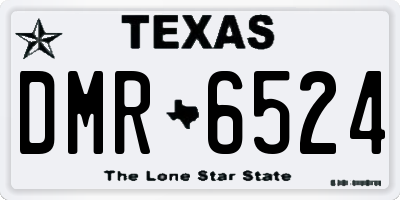 TX license plate DMR6524