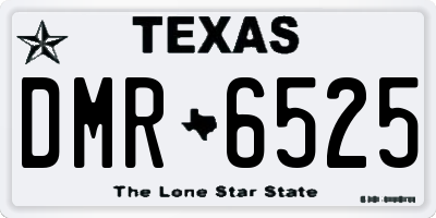 TX license plate DMR6525