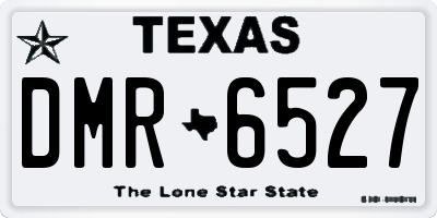 TX license plate DMR6527