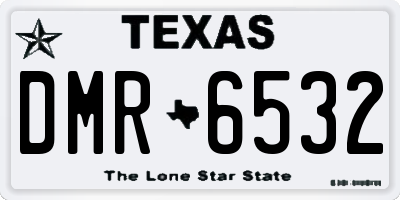 TX license plate DMR6532
