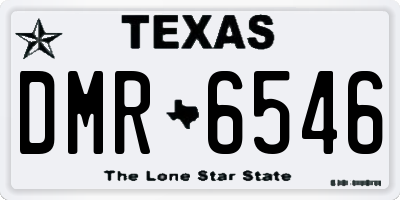 TX license plate DMR6546