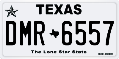 TX license plate DMR6557