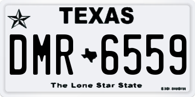 TX license plate DMR6559
