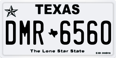 TX license plate DMR6560