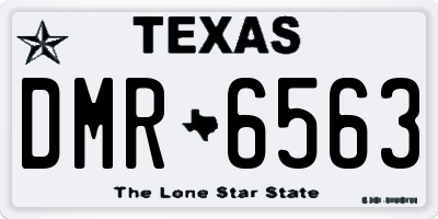 TX license plate DMR6563