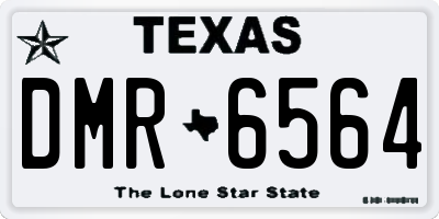 TX license plate DMR6564