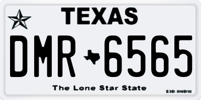 TX license plate DMR6565
