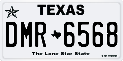 TX license plate DMR6568
