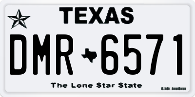 TX license plate DMR6571
