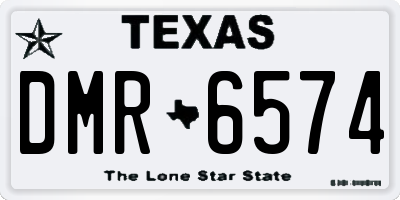 TX license plate DMR6574
