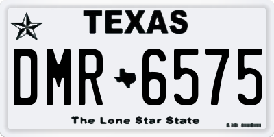 TX license plate DMR6575