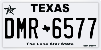 TX license plate DMR6577