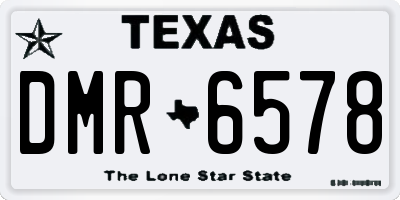 TX license plate DMR6578