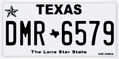 TX license plate DMR6579