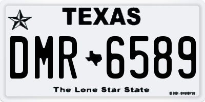 TX license plate DMR6589