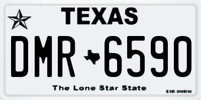 TX license plate DMR6590
