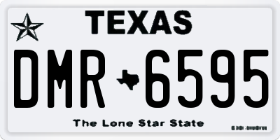 TX license plate DMR6595