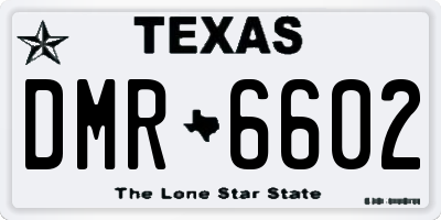 TX license plate DMR6602