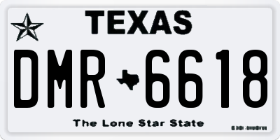 TX license plate DMR6618