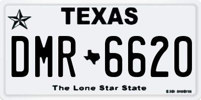 TX license plate DMR6620