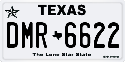 TX license plate DMR6622