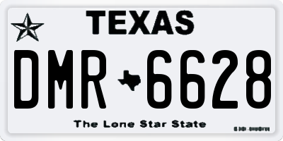 TX license plate DMR6628