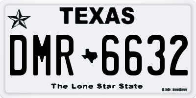 TX license plate DMR6632