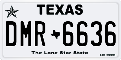 TX license plate DMR6636