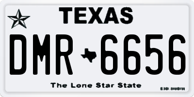 TX license plate DMR6656