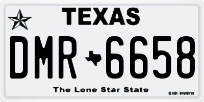 TX license plate DMR6658