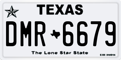 TX license plate DMR6679