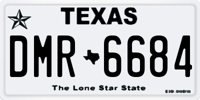 TX license plate DMR6684