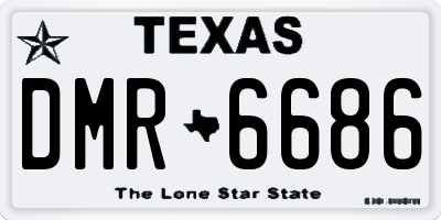 TX license plate DMR6686