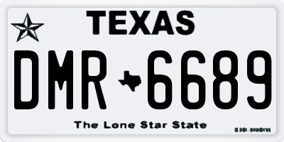 TX license plate DMR6689