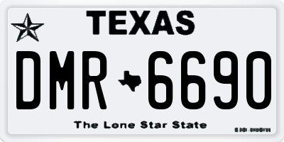 TX license plate DMR6690