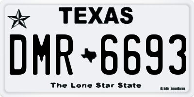 TX license plate DMR6693