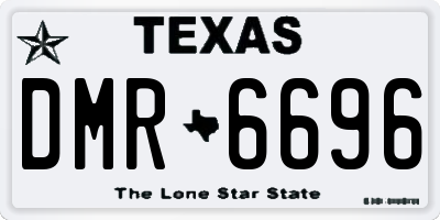 TX license plate DMR6696