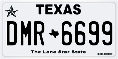 TX license plate DMR6699