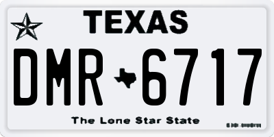 TX license plate DMR6717