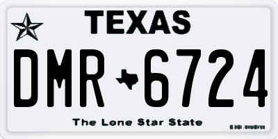 TX license plate DMR6724