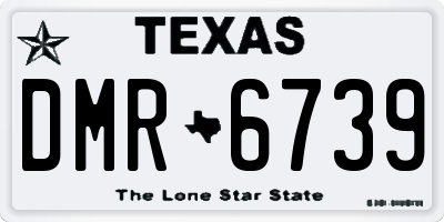 TX license plate DMR6739