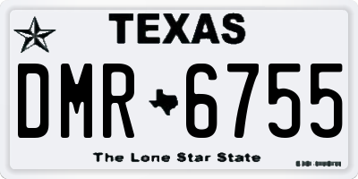 TX license plate DMR6755