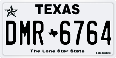 TX license plate DMR6764
